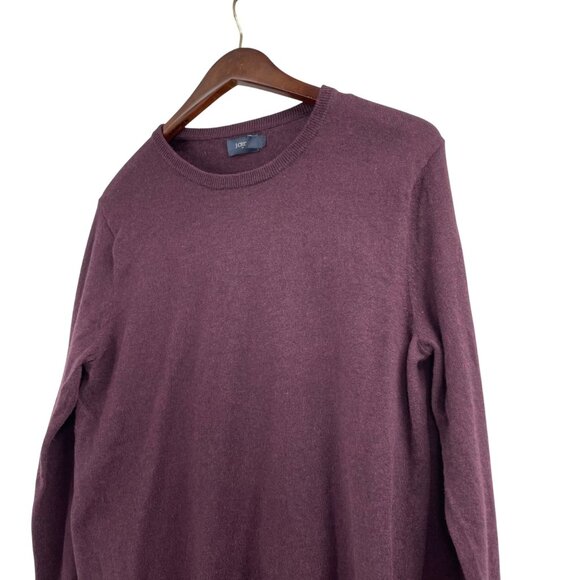 J.Crew Factory Mens Small Merino Wool Cotton Blend Sweater Crewneck Knit Purple - Picture 6 of 8